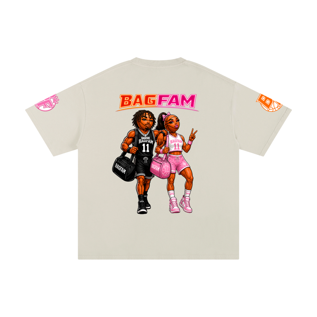 BAG FAM'S  (WORLDS COLLIDE NYC Pure Cotton T-Shirt) unisex