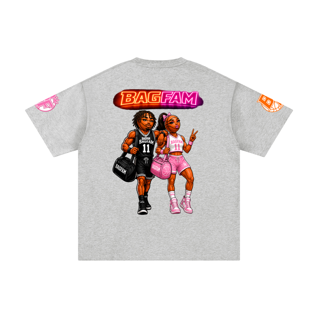 BAG FAM'S  (WORLDS COLLIDE NYC Pure Cotton T-Shirt) unisex