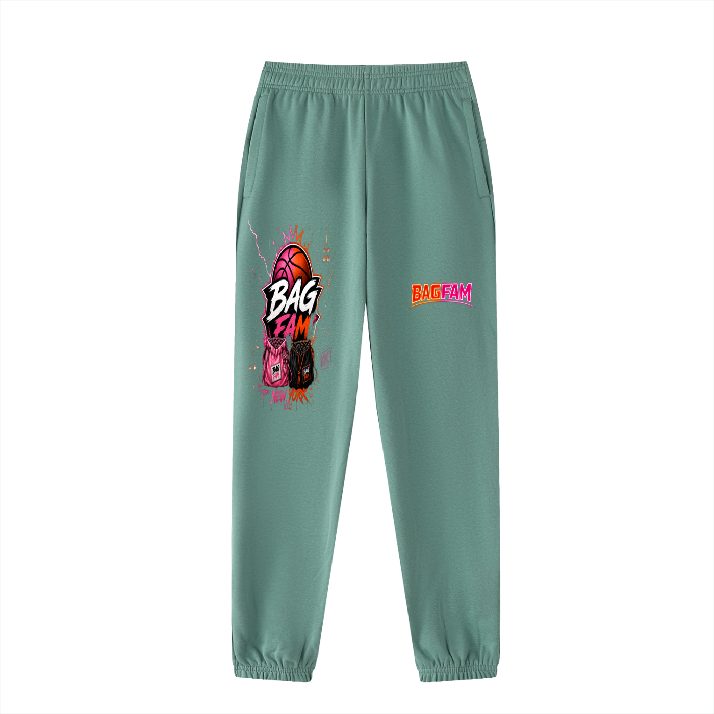 BAG FAM'S  (WORLDS/COLLIDE NYC Jogged Sweatpants) unisex