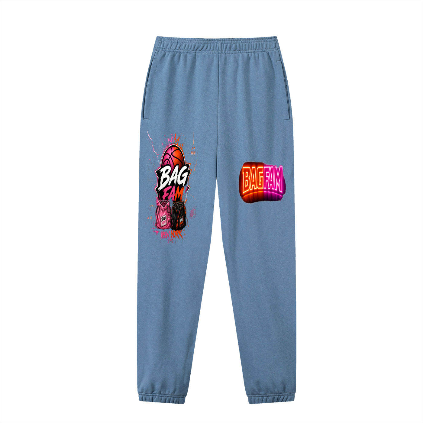 BAG FAM'S  (WORLDS/COLLIDE NYC Jogged Sweatpants) unisex