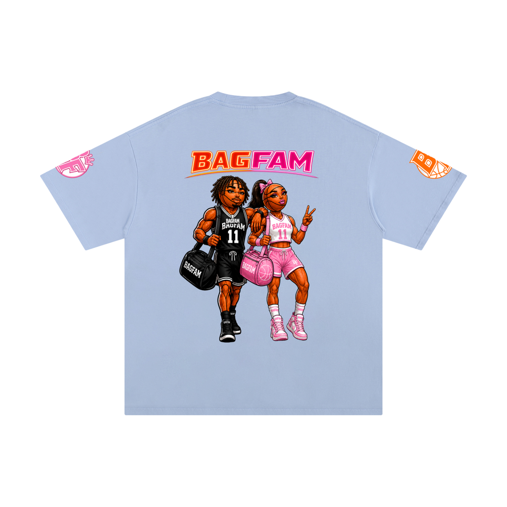 BAG FAM'S  (WORLDS COLLIDE NYC Pure Cotton T-Shirt) unisex