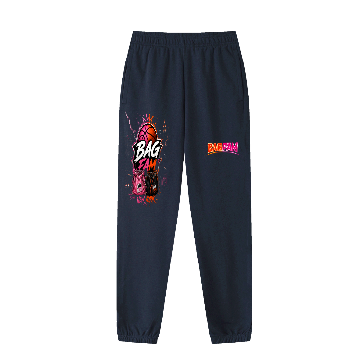 BAG FAM'S  (WORLDS/COLLIDE NYC Jogged Sweatpants) unisex
