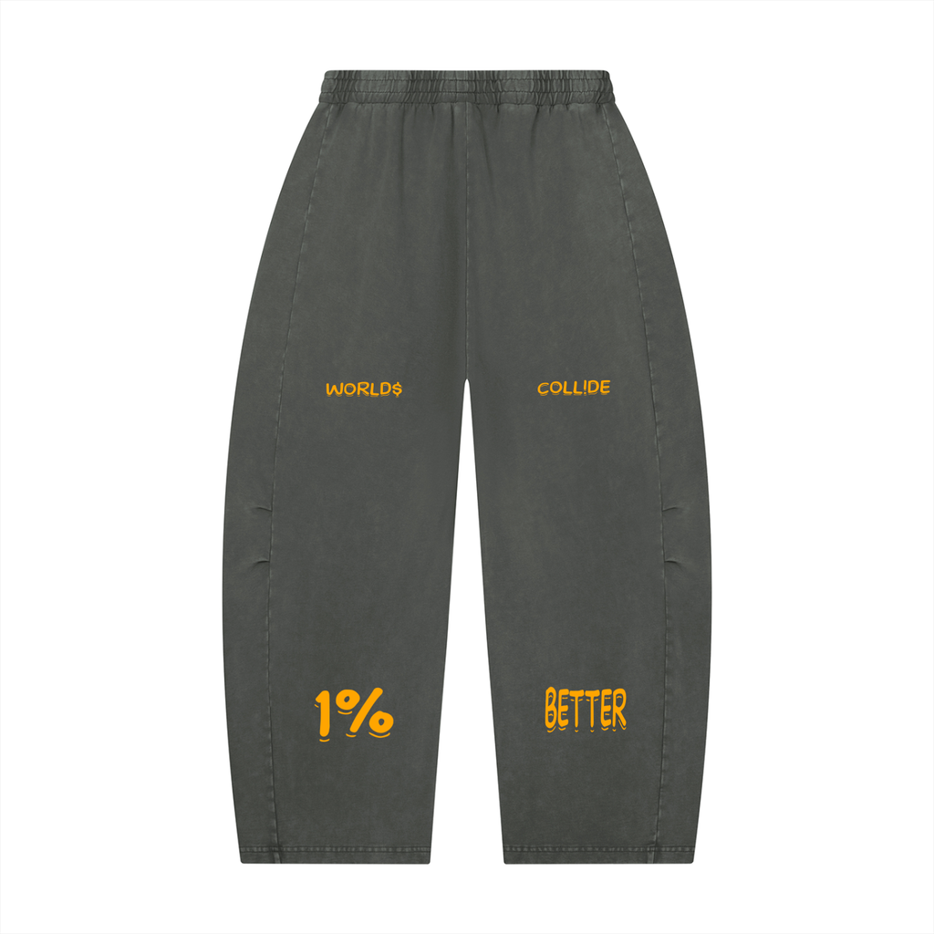 BAG FAM'S  (WORLDS/COLLIDE NYC Barrel Leg Pants) UNISEX