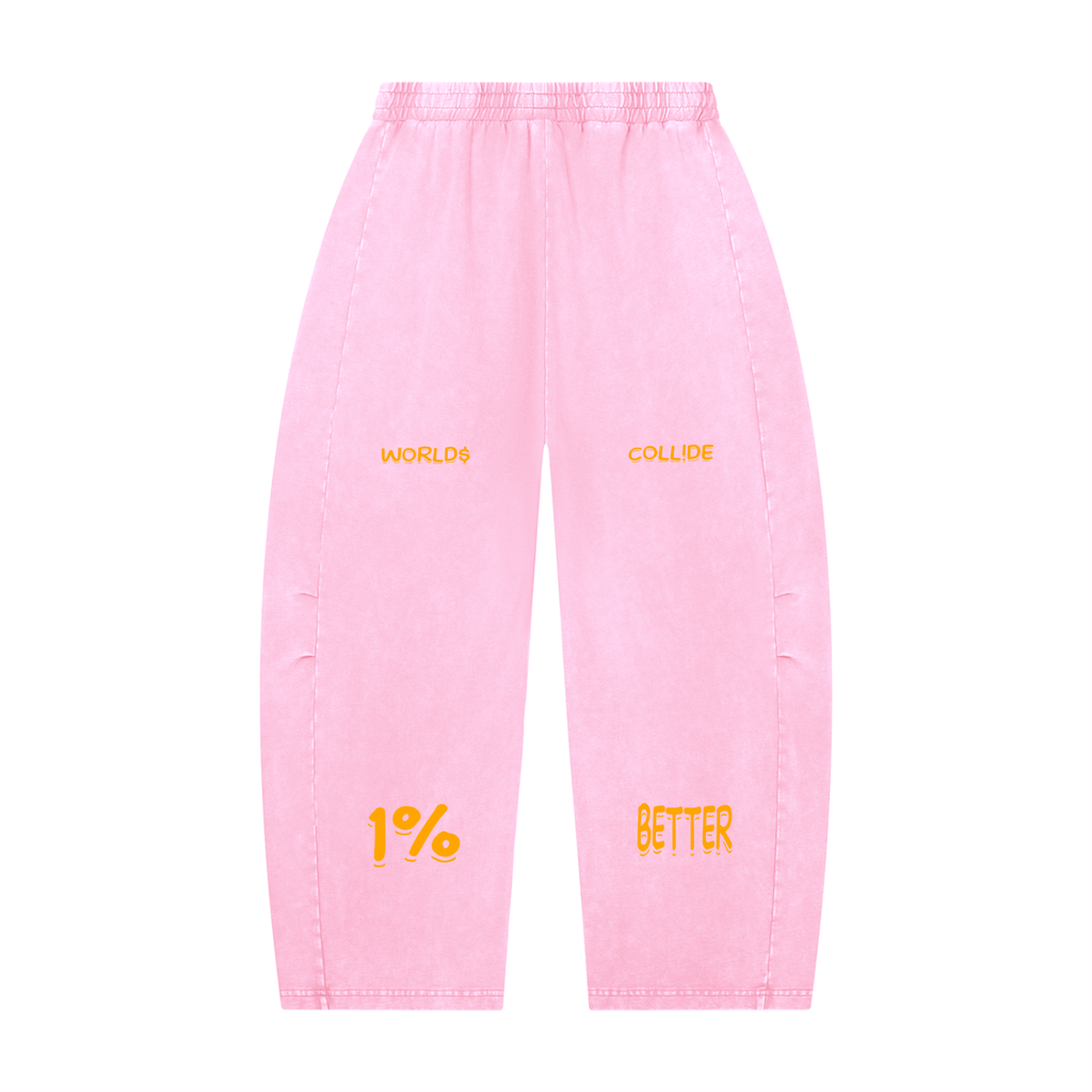 BAG FAM'S  (WORLDS/COLLIDE NYC Barrel Leg Pants) UNISEX