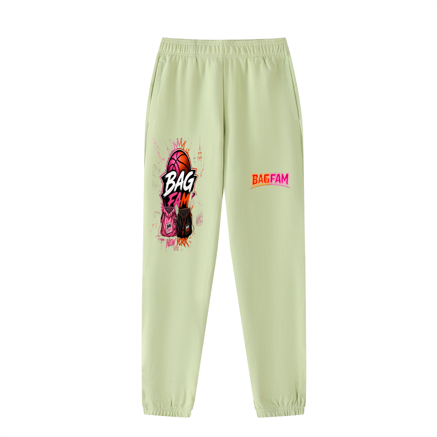 BAG FAM'S  (WORLDS/COLLIDE NYC Jogged Sweatpants) unisex