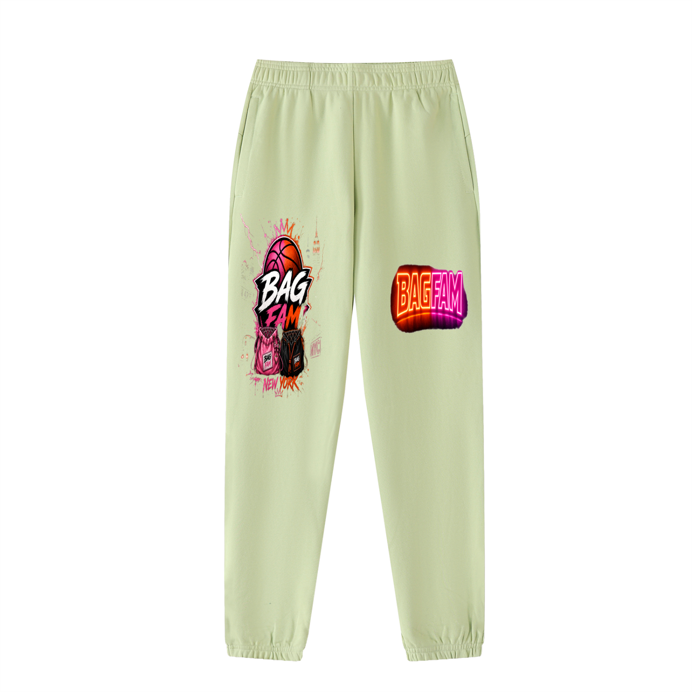 BAG FAM'S  (WORLDS/COLLIDE NYC Jogged Sweatpants) unisex