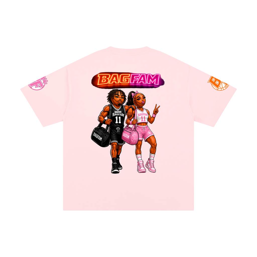 BAG FAM'S  (WORLDS COLLIDE NYC Pure Cotton T-Shirt) unisex