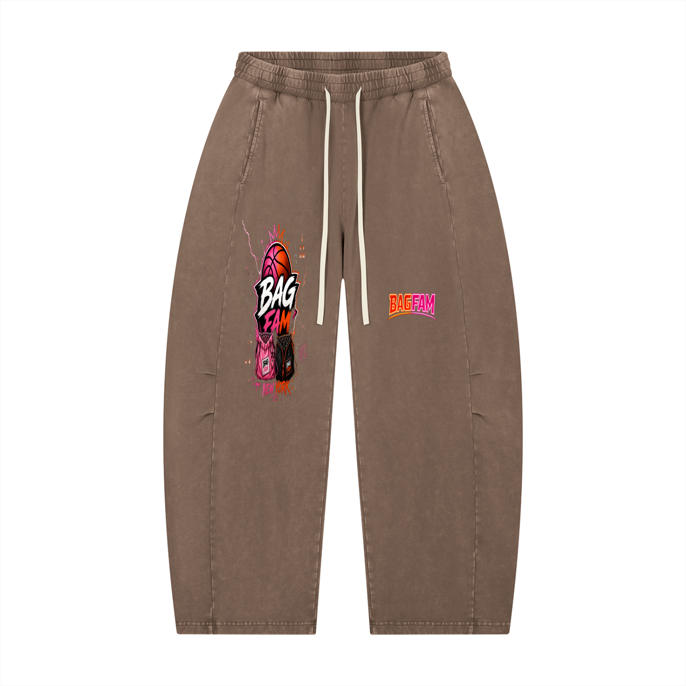BAG FAM'S  (WORLDS/COLLIDE NYC Barrel Leg Pants) UNISEX