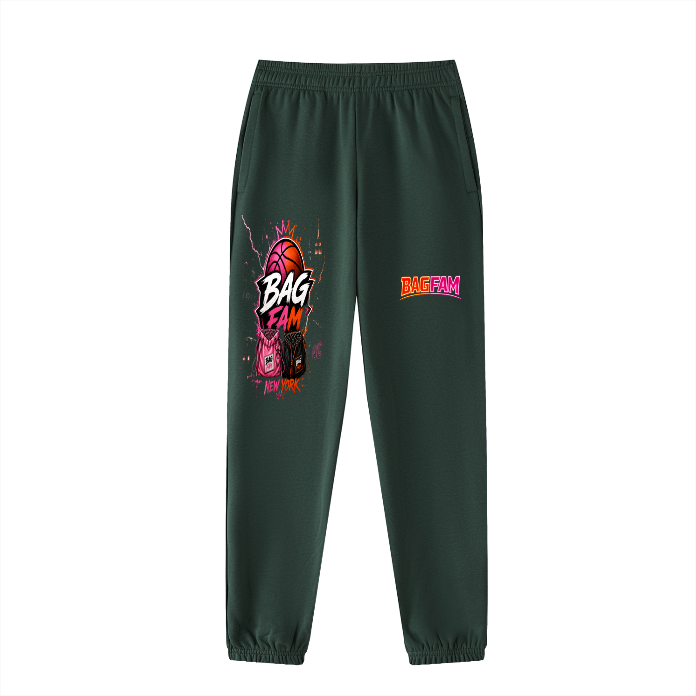 BAG FAM'S  (WORLDS/COLLIDE NYC Jogged Sweatpants) unisex