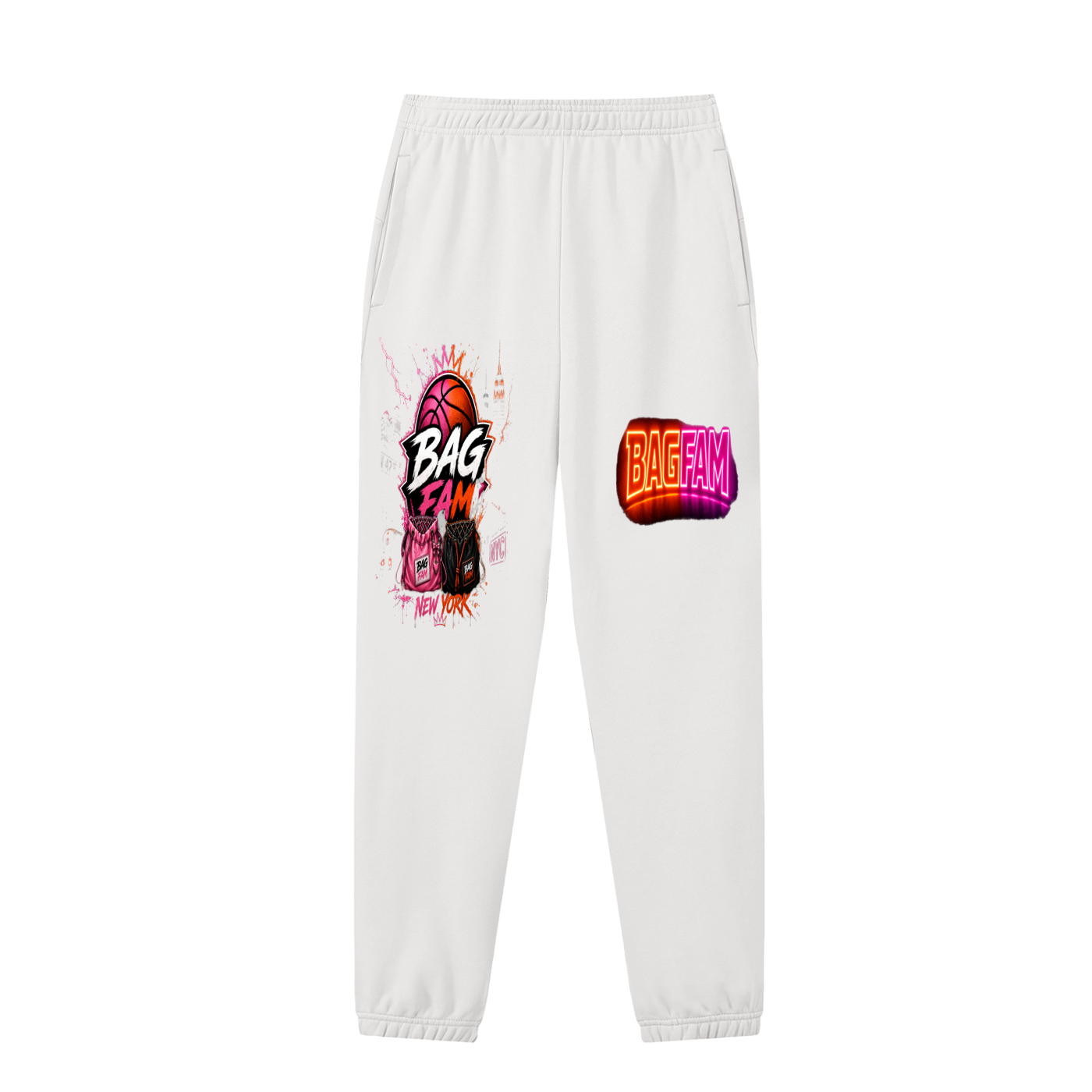 BAG FAM'S  (WORLDS/COLLIDE NYC Jogged Sweatpants) unisex