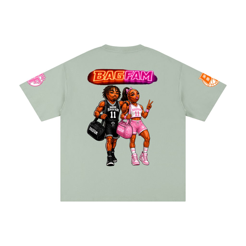 BAG FAM'S  (WORLDS COLLIDE NYC Pure Cotton T-Shirt) unisex