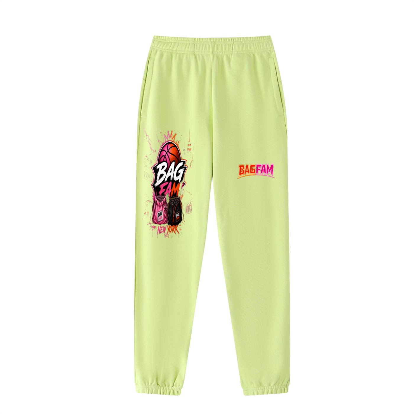 BAG FAM'S  (WORLDS/COLLIDE NYC Jogged Sweatpants) unisex