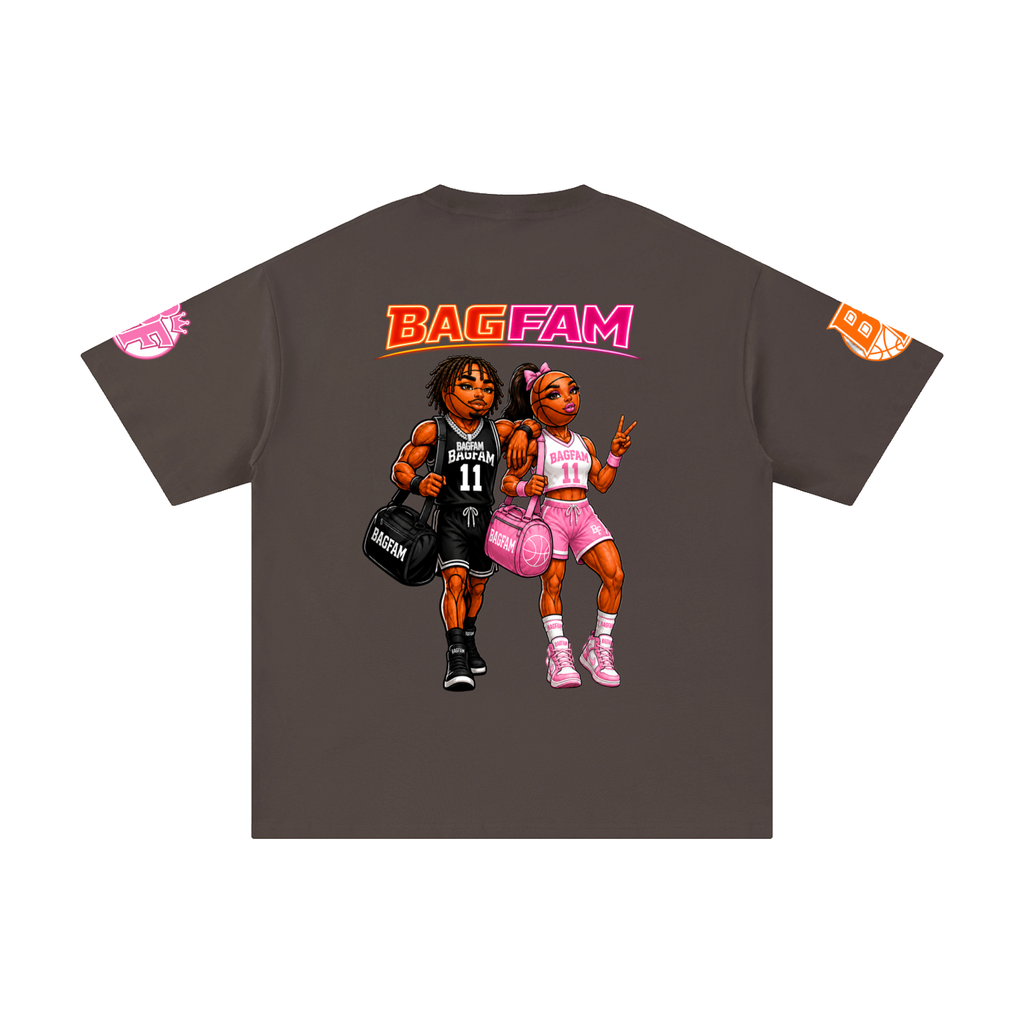 BAG FAM'S  (WORLDS COLLIDE NYC Pure Cotton T-Shirt) unisex