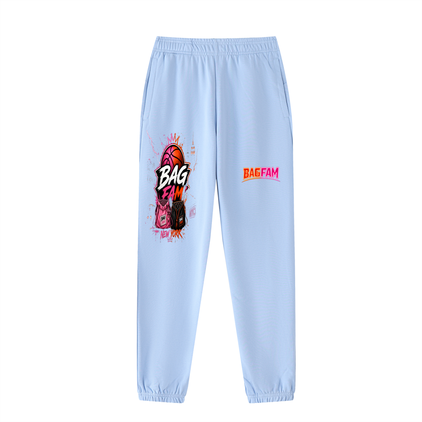 BAG FAM'S  (WORLDS/COLLIDE NYC Jogged Sweatpants) unisex
