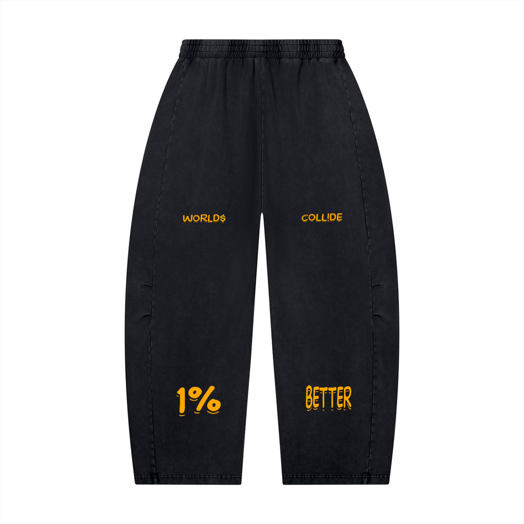 BAG FAM'S  (WORLDS/COLLIDE NYC Barrel Leg Pants) UNISEX