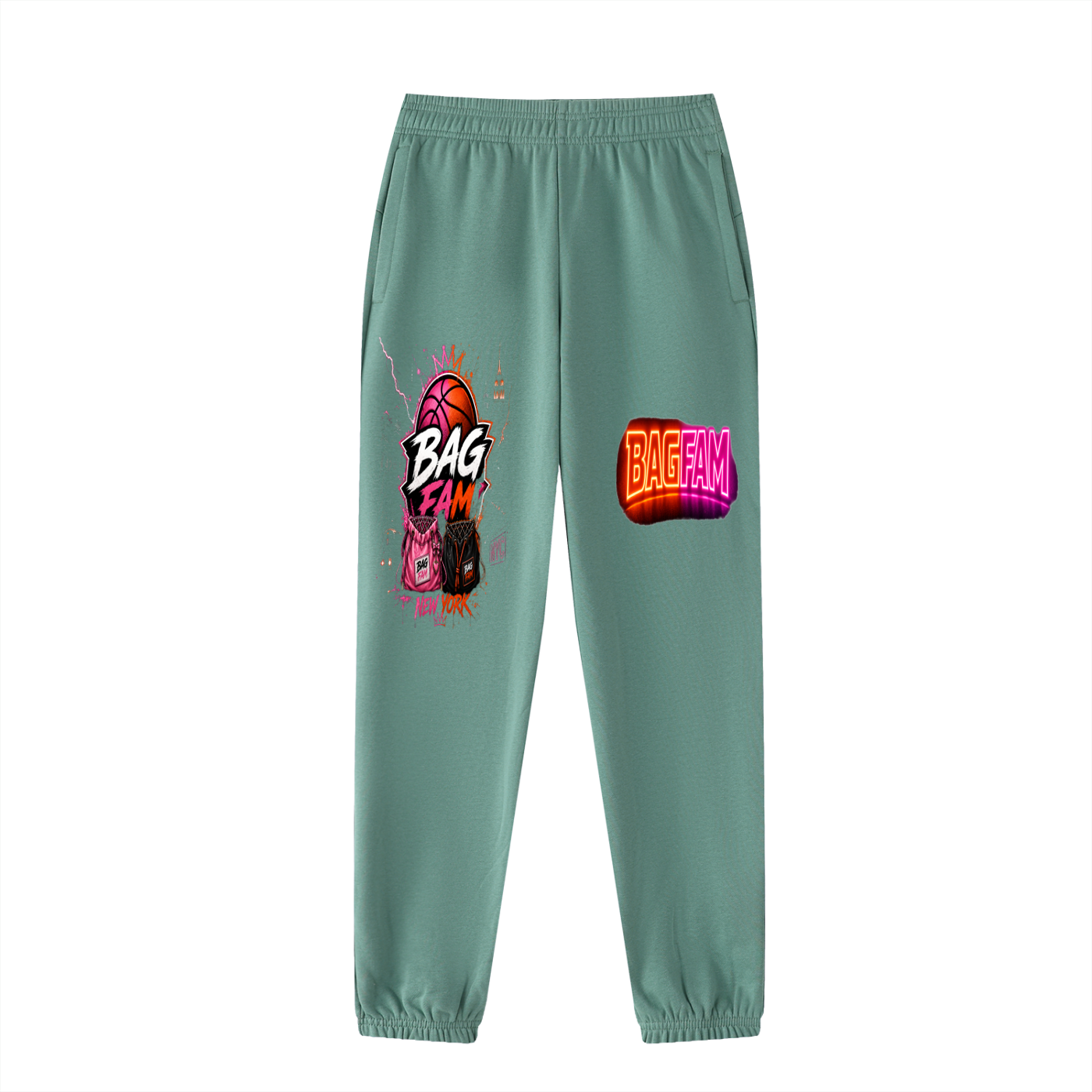 BAG FAM'S  (WORLDS/COLLIDE NYC Jogged Sweatpants) unisex