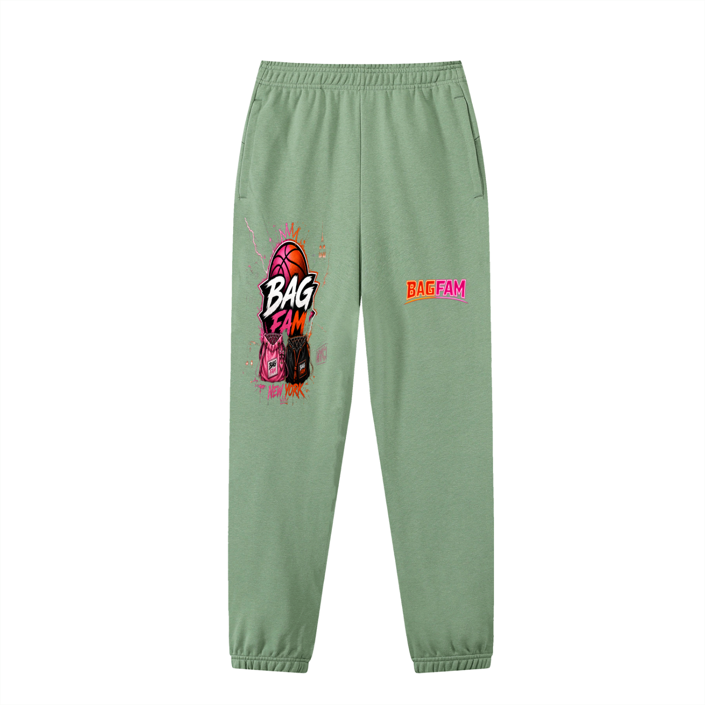 BAG FAM'S  (WORLDS/COLLIDE NYC Jogged Sweatpants) unisex