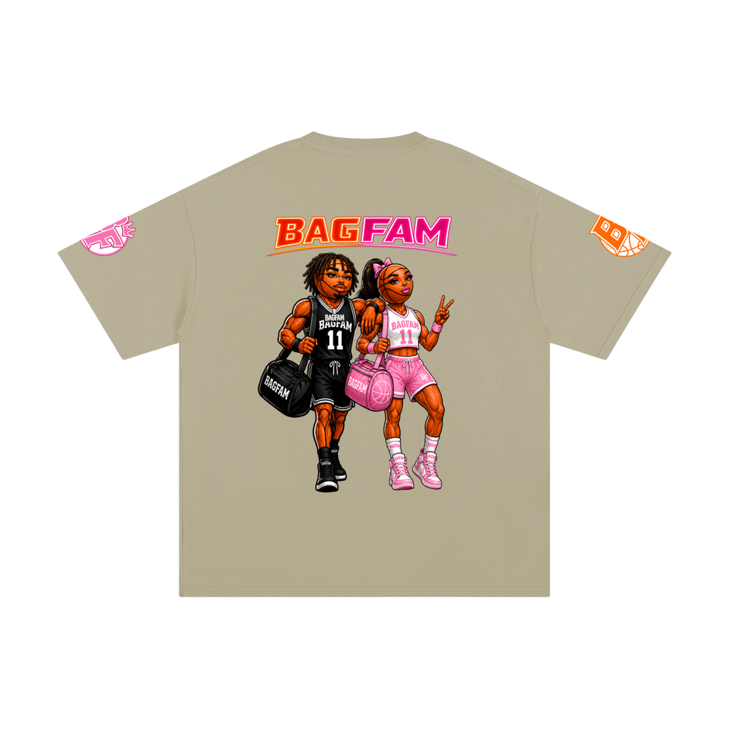 BAG FAM'S  (WORLDS COLLIDE NYC Pure Cotton T-Shirt) unisex