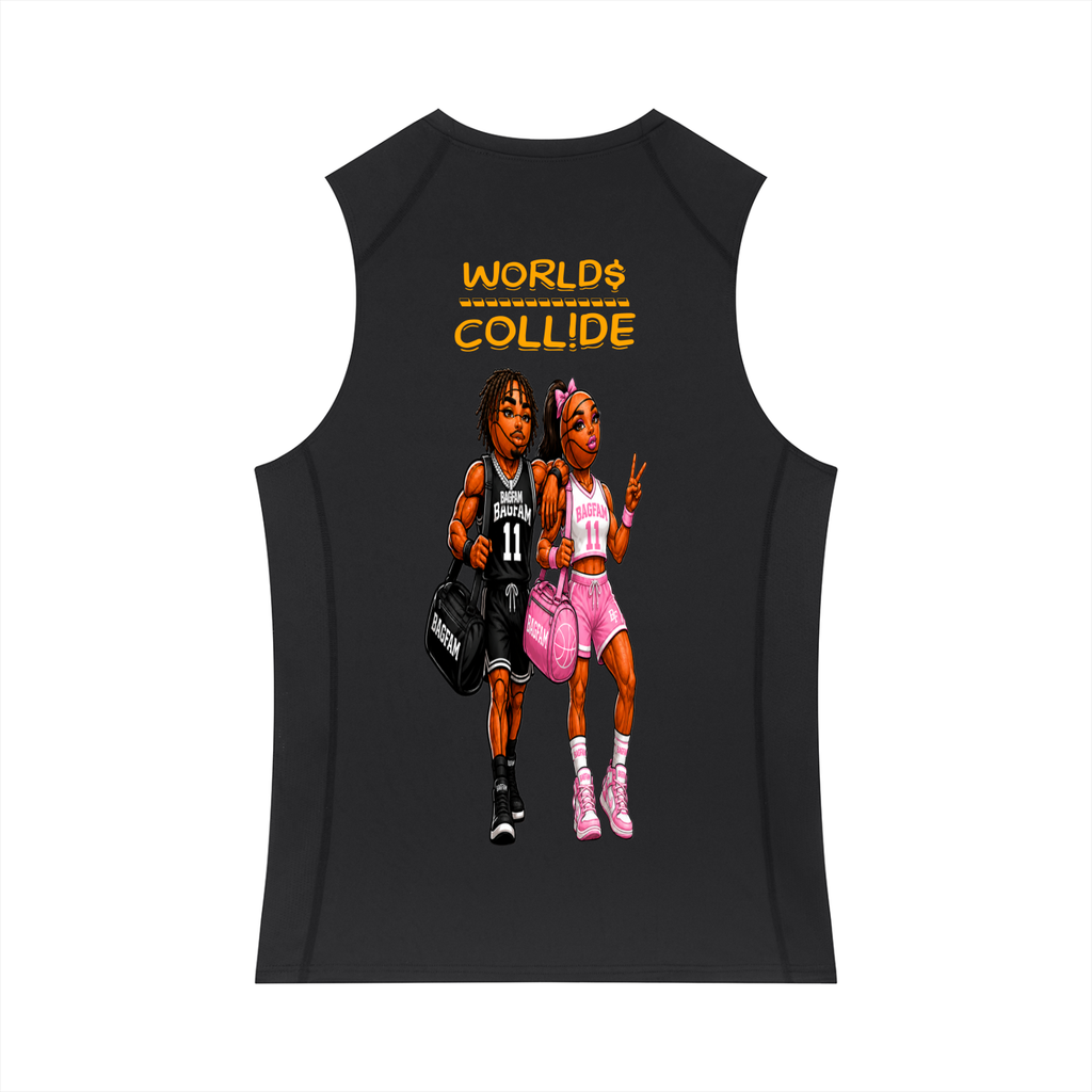 BAG FAM'S  (WORLDS COLLIDE NYC compression Tank Top) Unisex