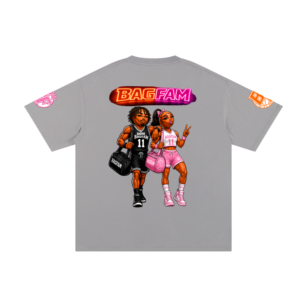 BAG FAM'S  (WORLDS COLLIDE NYC Pure Cotton T-Shirt) unisex