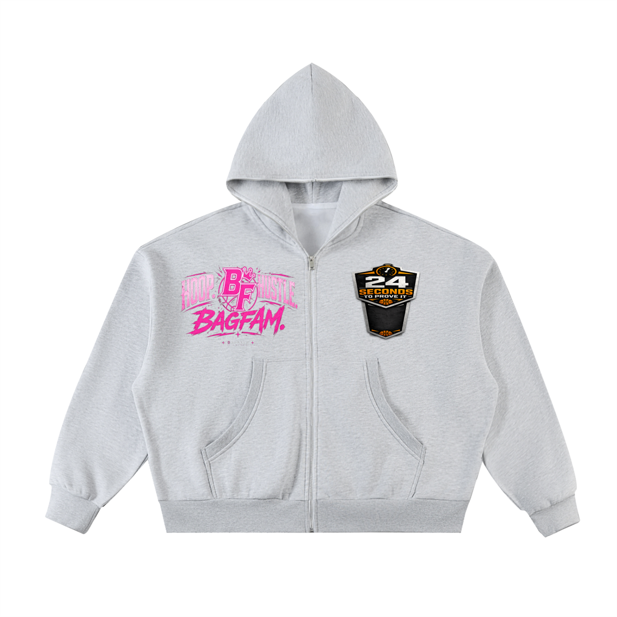 BAG FAM (SHOTCLOCK COLLECTION women'sFull-Zip  Hoodie)