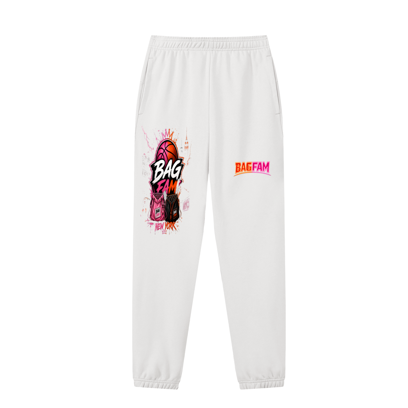 BAG FAM'S  (WORLDS/COLLIDE NYC Jogged Sweatpants) unisex
