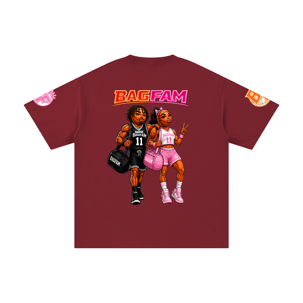 BAG FAM'S  (WORLDS COLLIDE NYC Pure Cotton T-Shirt) unisex