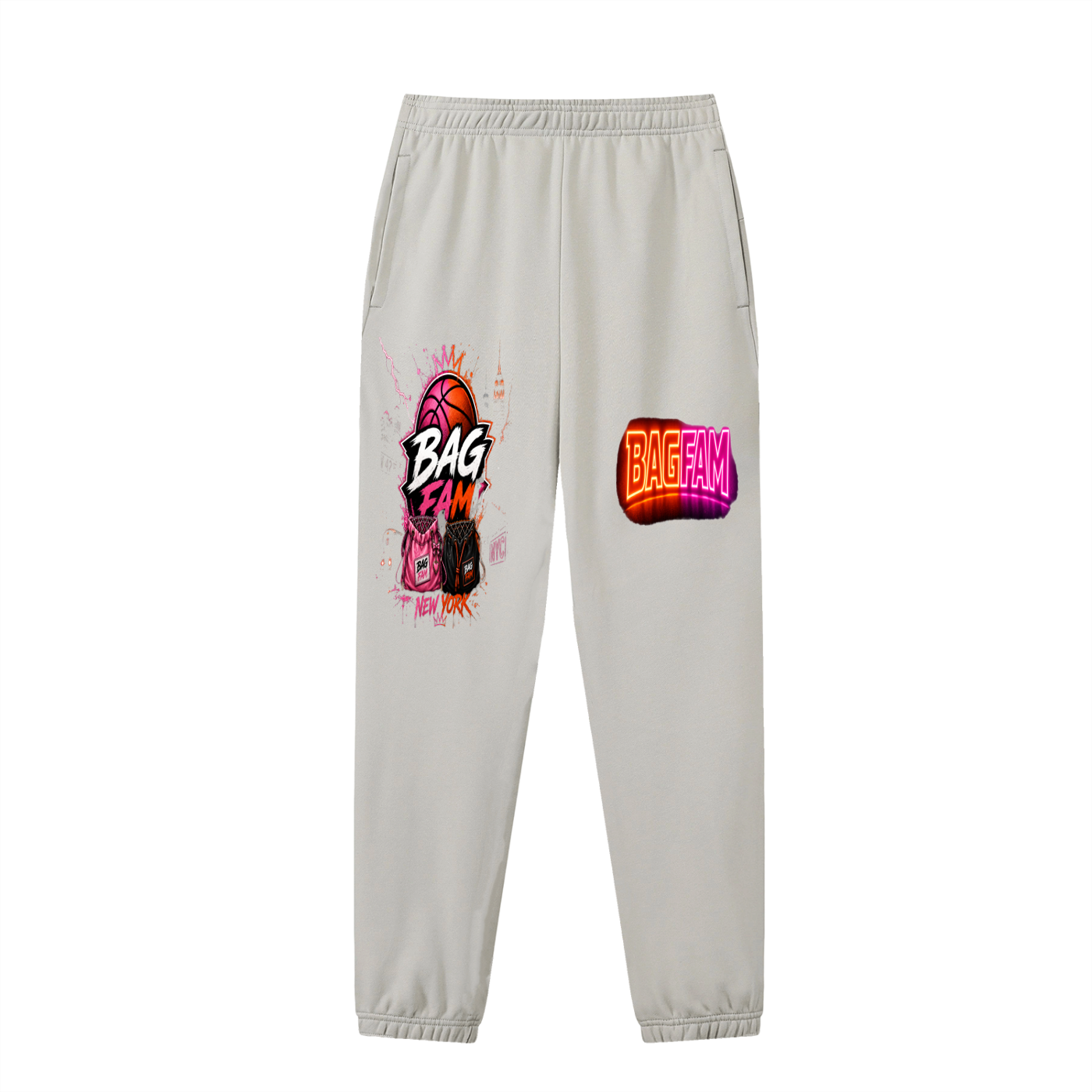 BAG FAM'S  (WORLDS/COLLIDE NYC Jogged Sweatpants) unisex