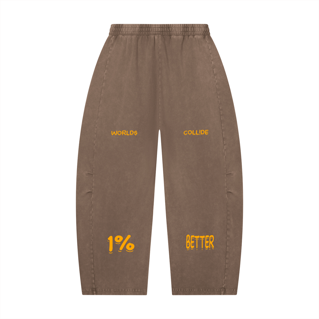 BAG FAM'S  (WORLDS/COLLIDE NYC Barrel Leg Pants) UNISEX