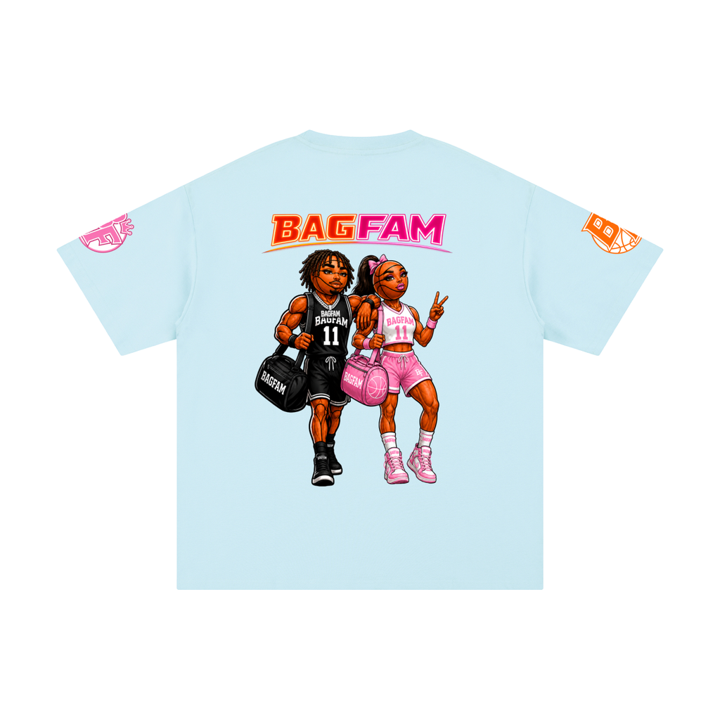 BAG FAM'S  (WORLDS COLLIDE NYC Pure Cotton T-Shirt) unisex