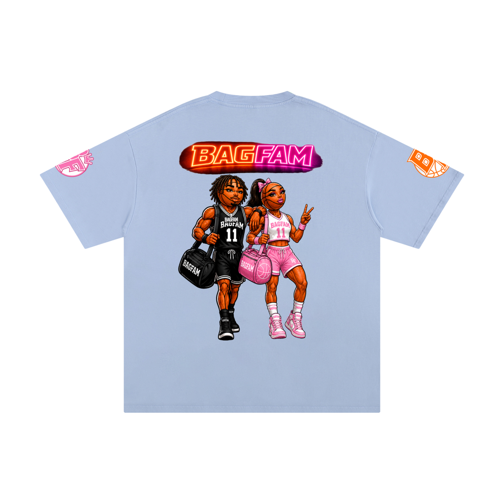 BAG FAM'S  (WORLDS COLLIDE NYC Pure Cotton T-Shirt) unisex