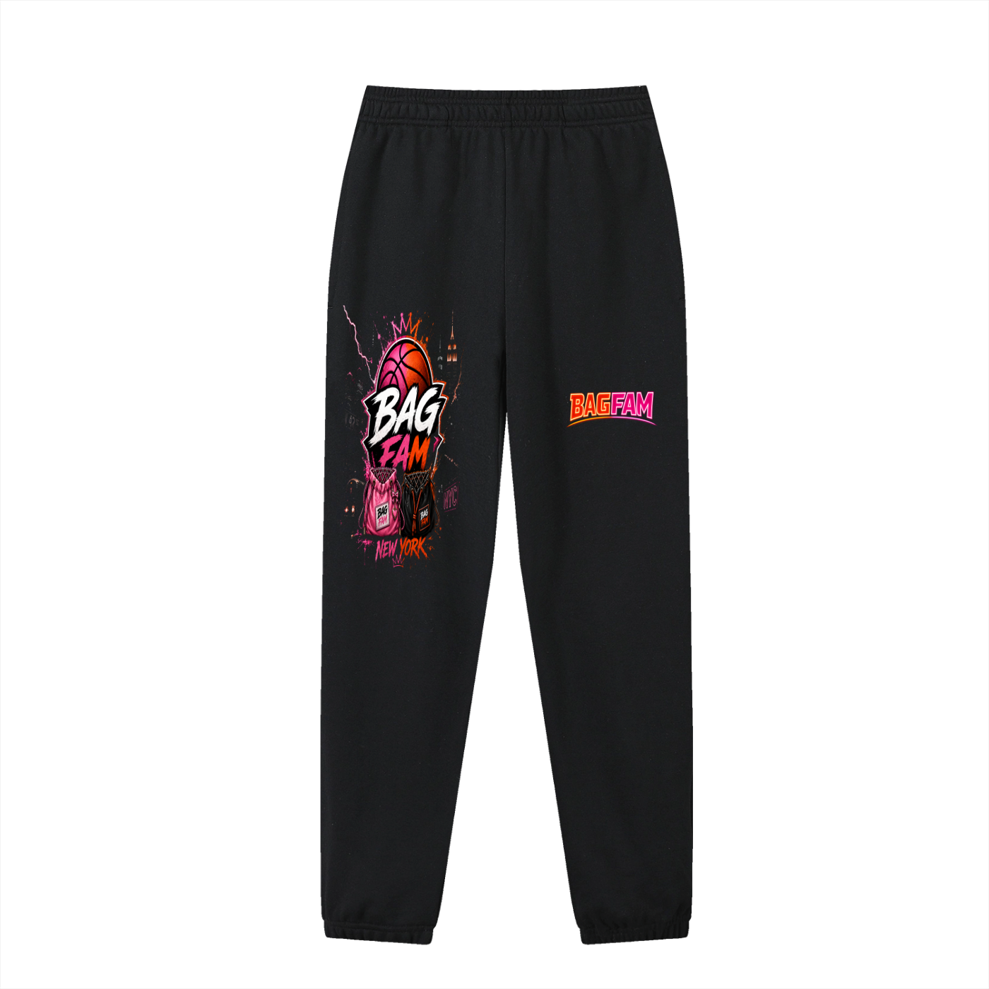 BAG FAM'S  (WORLDS/COLLIDE NYC Jogged Sweatpants) unisex