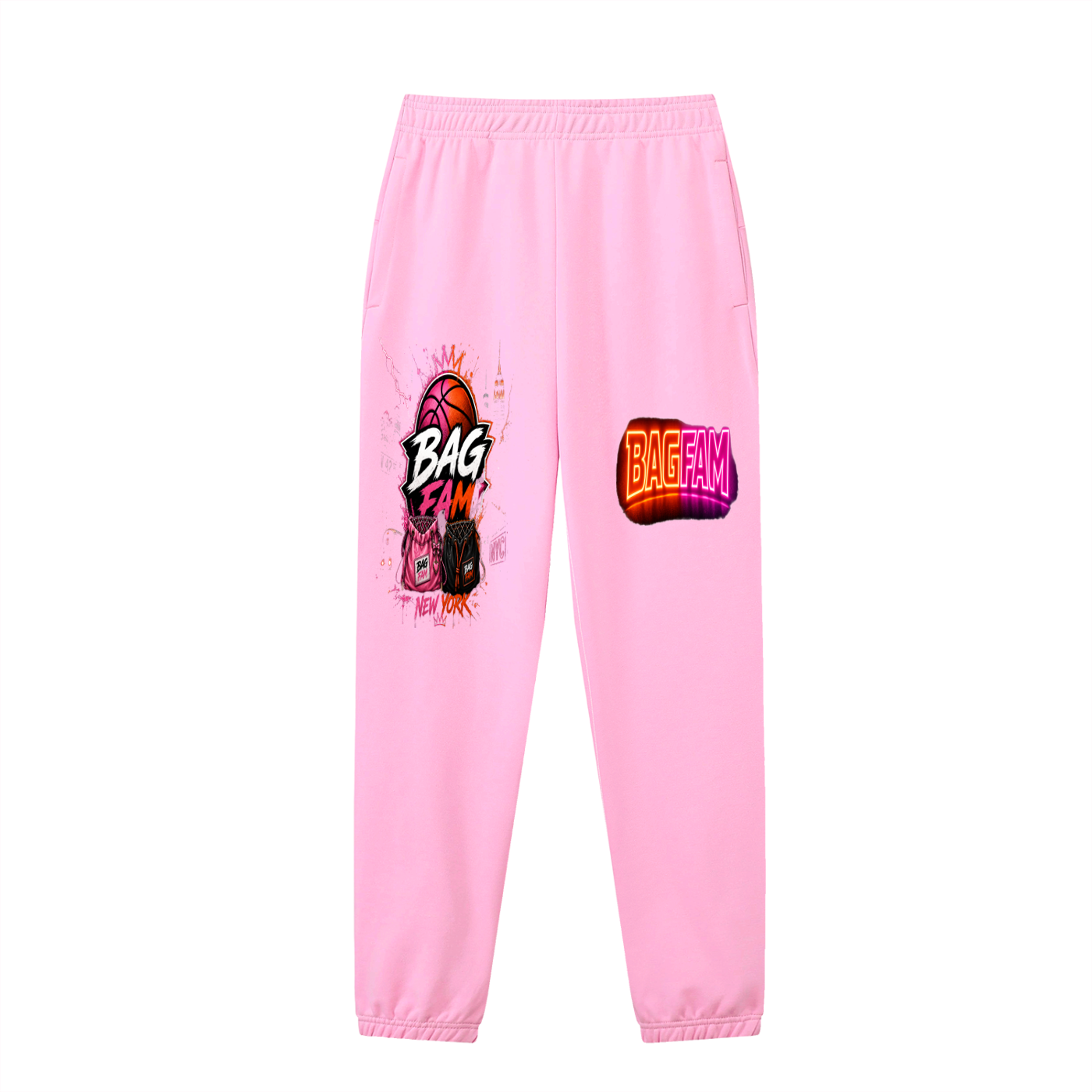 BAG FAM'S  (WORLDS/COLLIDE NYC Jogged Sweatpants) unisex