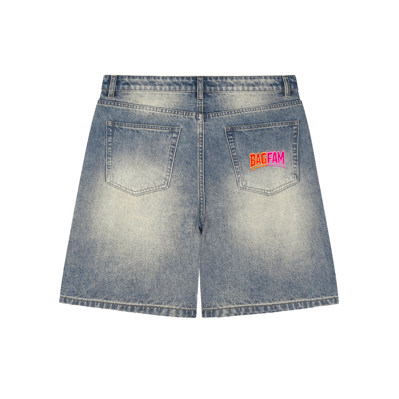 BAG FAM'S  (WORLDS COLLIDE NYC Denim Shorts)
