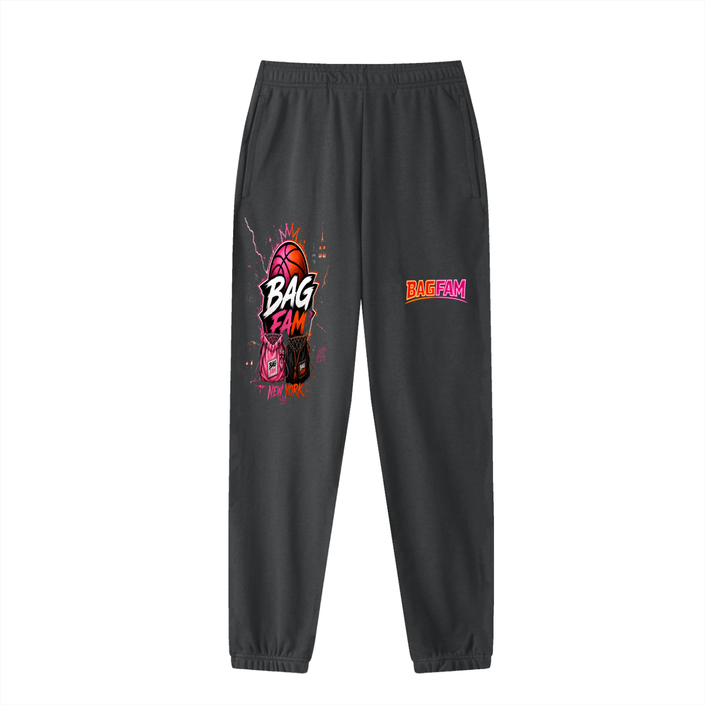BAG FAM'S  (WORLDS/COLLIDE NYC Jogged Sweatpants) unisex