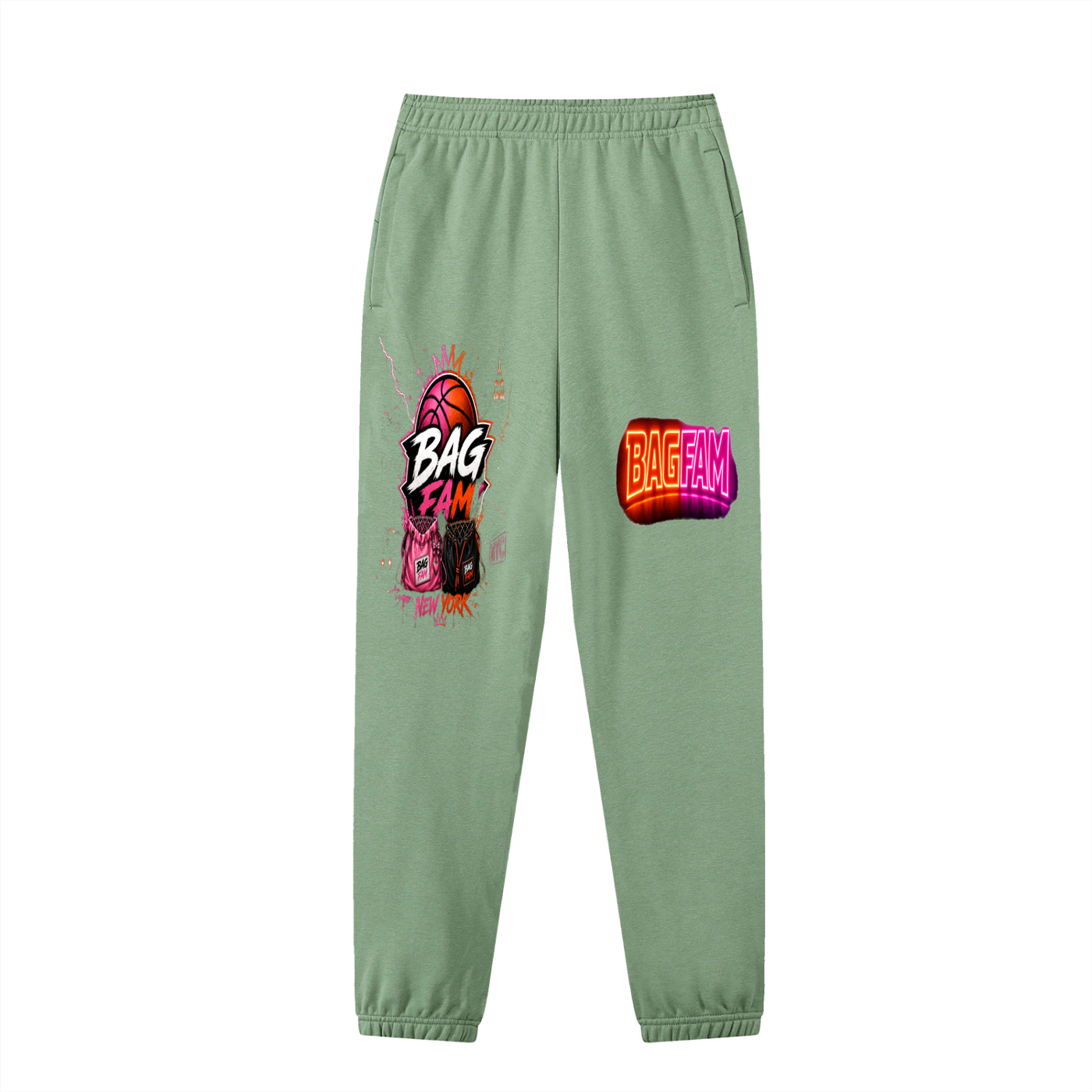 BAG FAM'S  (WORLDS/COLLIDE NYC Jogged Sweatpants) unisex