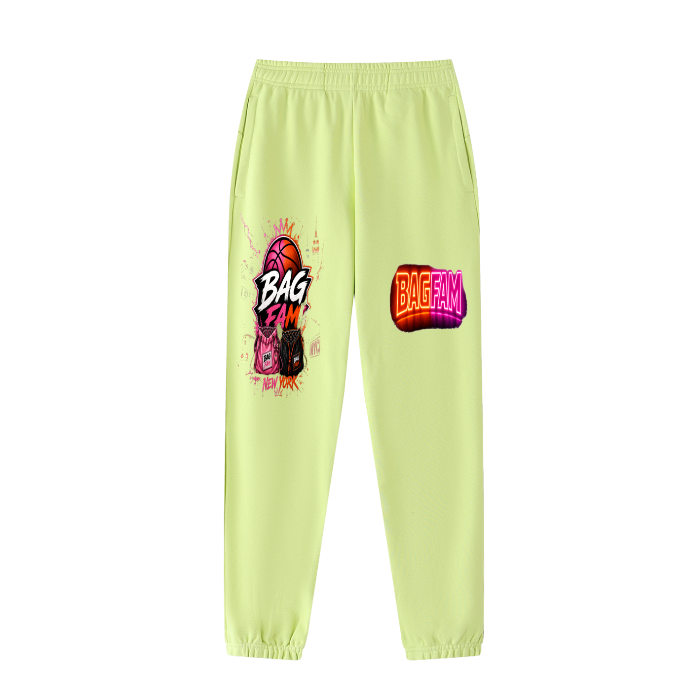 BAG FAM'S  (WORLDS/COLLIDE NYC Jogged Sweatpants) unisex