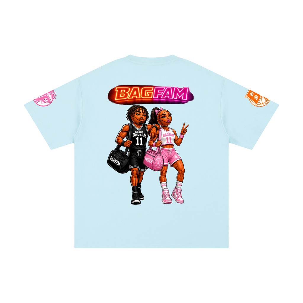 BAG FAM'S  (WORLDS COLLIDE NYC Pure Cotton T-Shirt) unisex