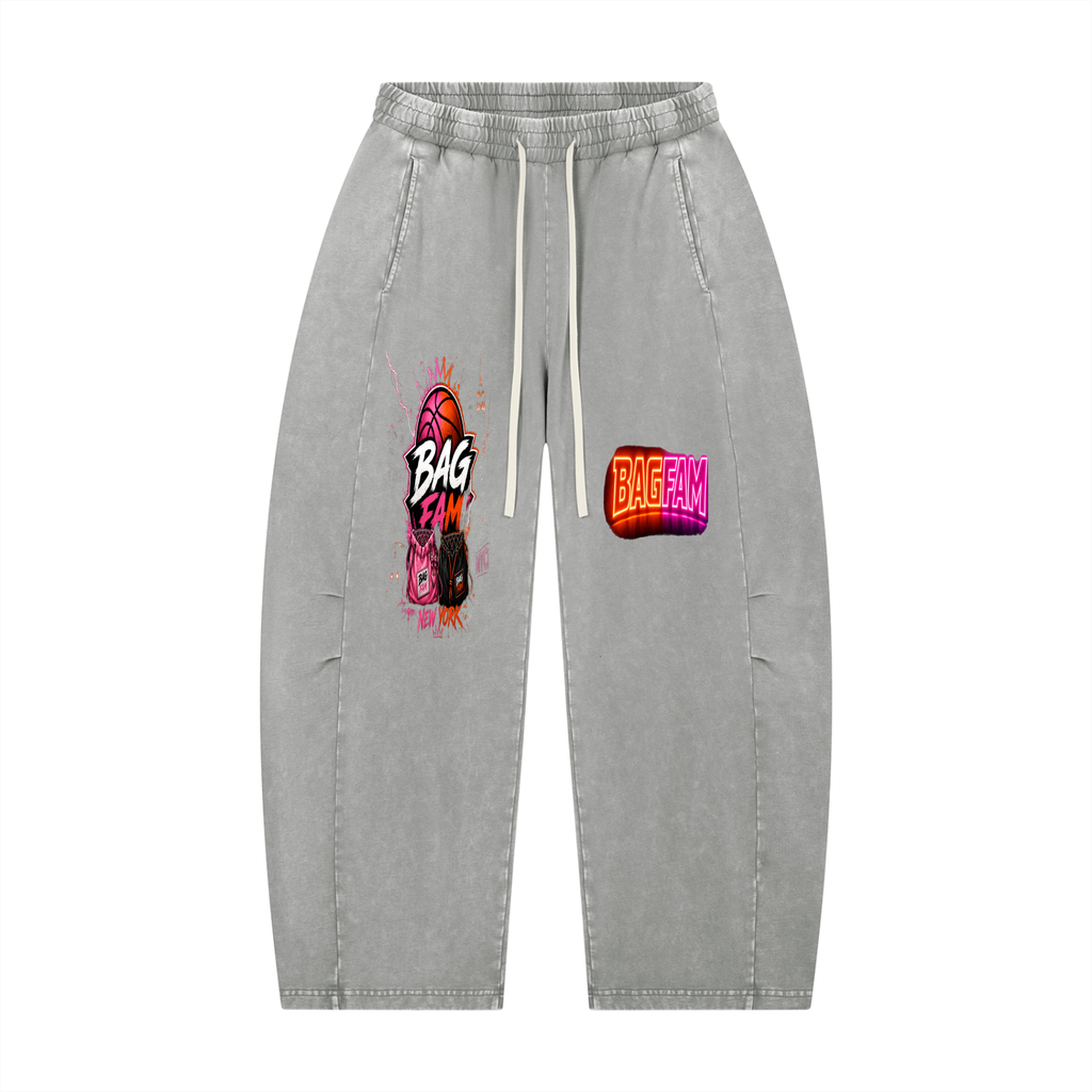 BAG FAM'S  (WORLDS/COLLIDE NYC Barrel Leg Pants) UNISEX
