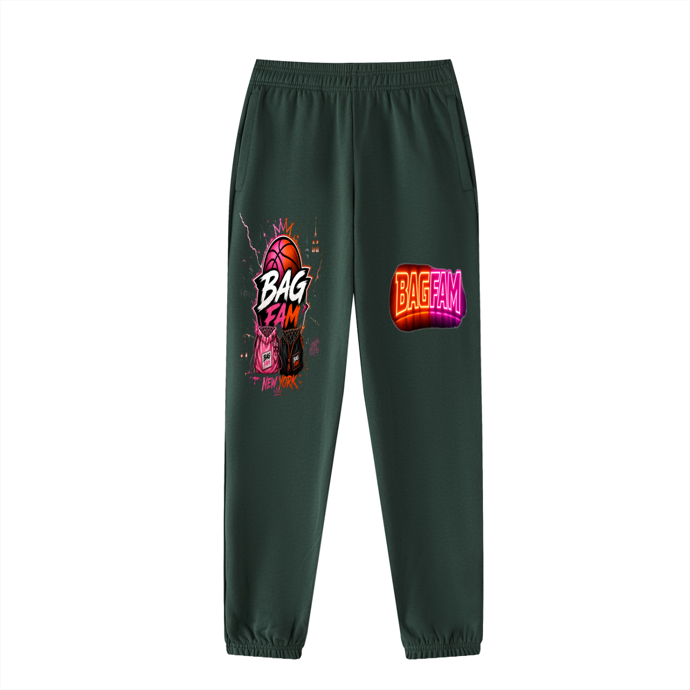 BAG FAM'S  (WORLDS/COLLIDE NYC Jogged Sweatpants) unisex