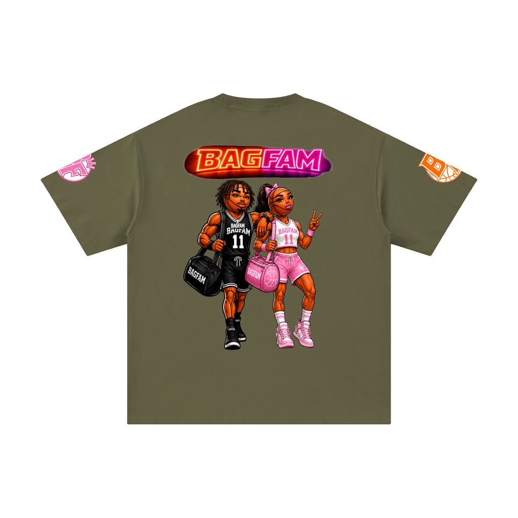 BAG FAM'S  (WORLDS COLLIDE NYC Pure Cotton T-Shirt) unisex