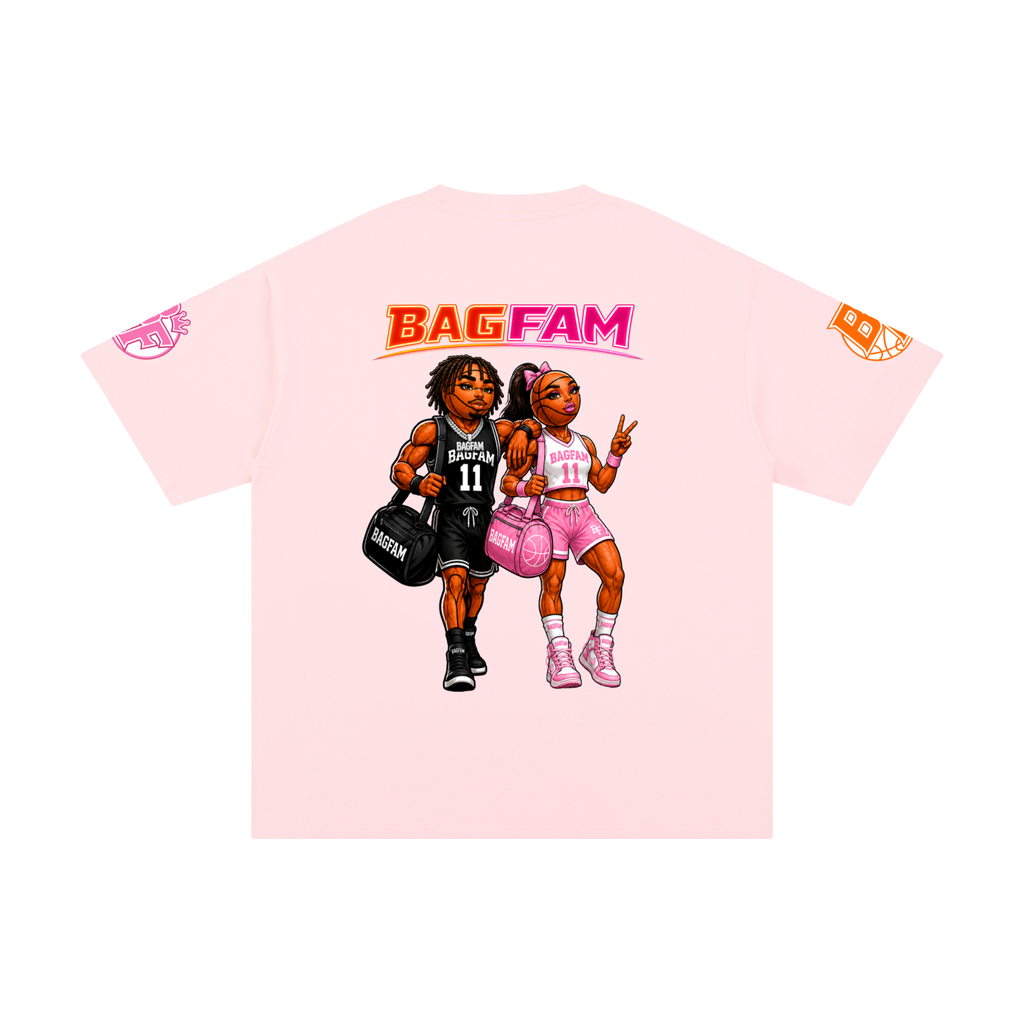 BAG FAM'S  (WORLDS COLLIDE NYC Pure Cotton T-Shirt) unisex