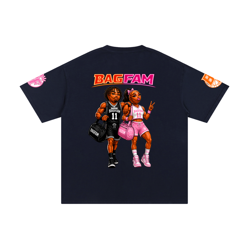 BAG FAM'S  (WORLDS COLLIDE NYC Pure Cotton T-Shirt) unisex