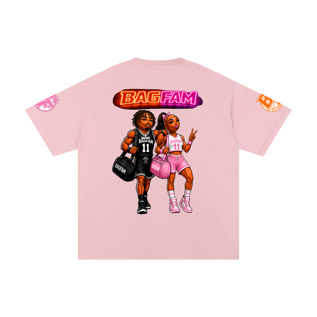BAG FAM'S  (WORLDS COLLIDE NYC Pure Cotton T-Shirt) unisex