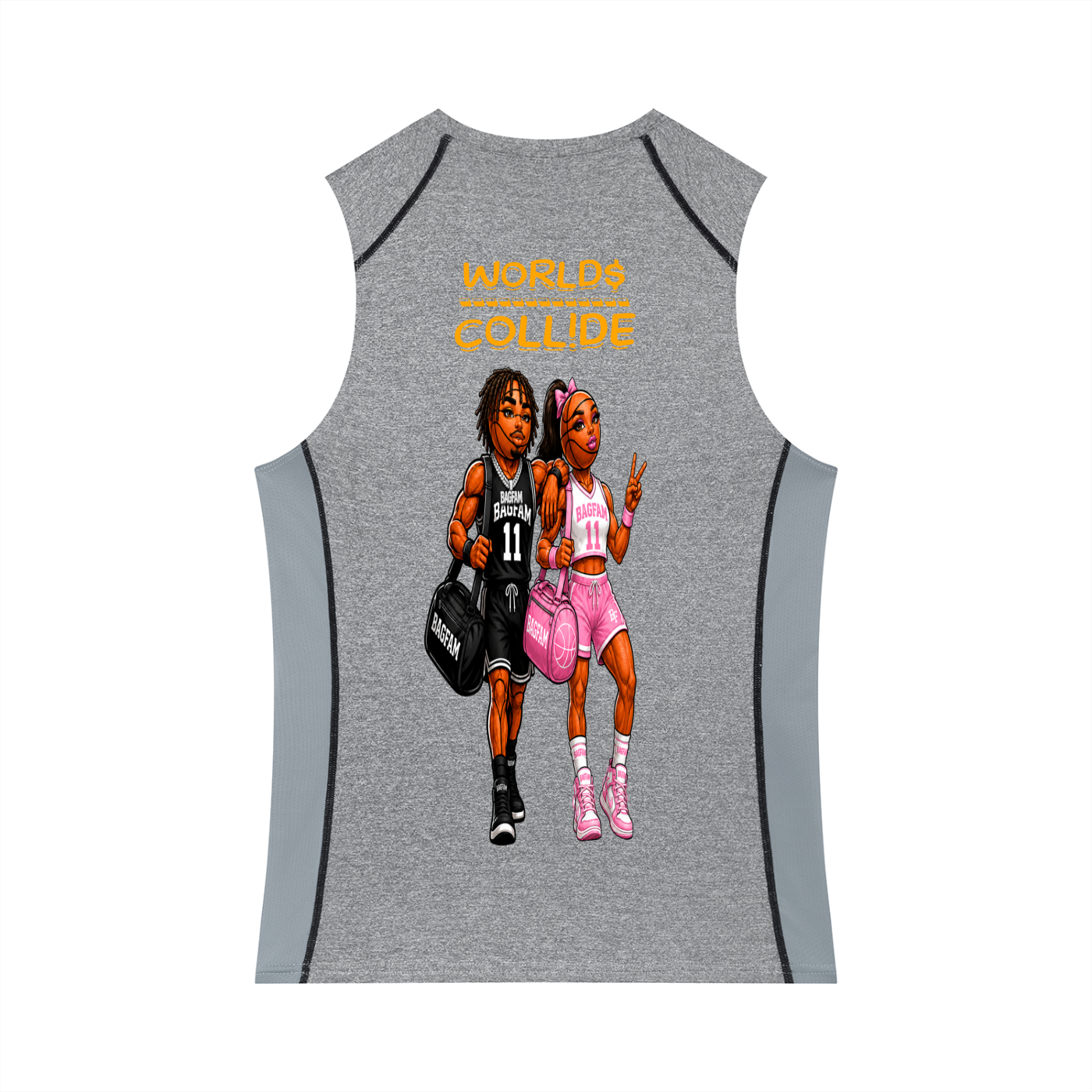 BAG FAM'S  (WORLDS COLLIDE NYC compression Tank Top) Unisex
