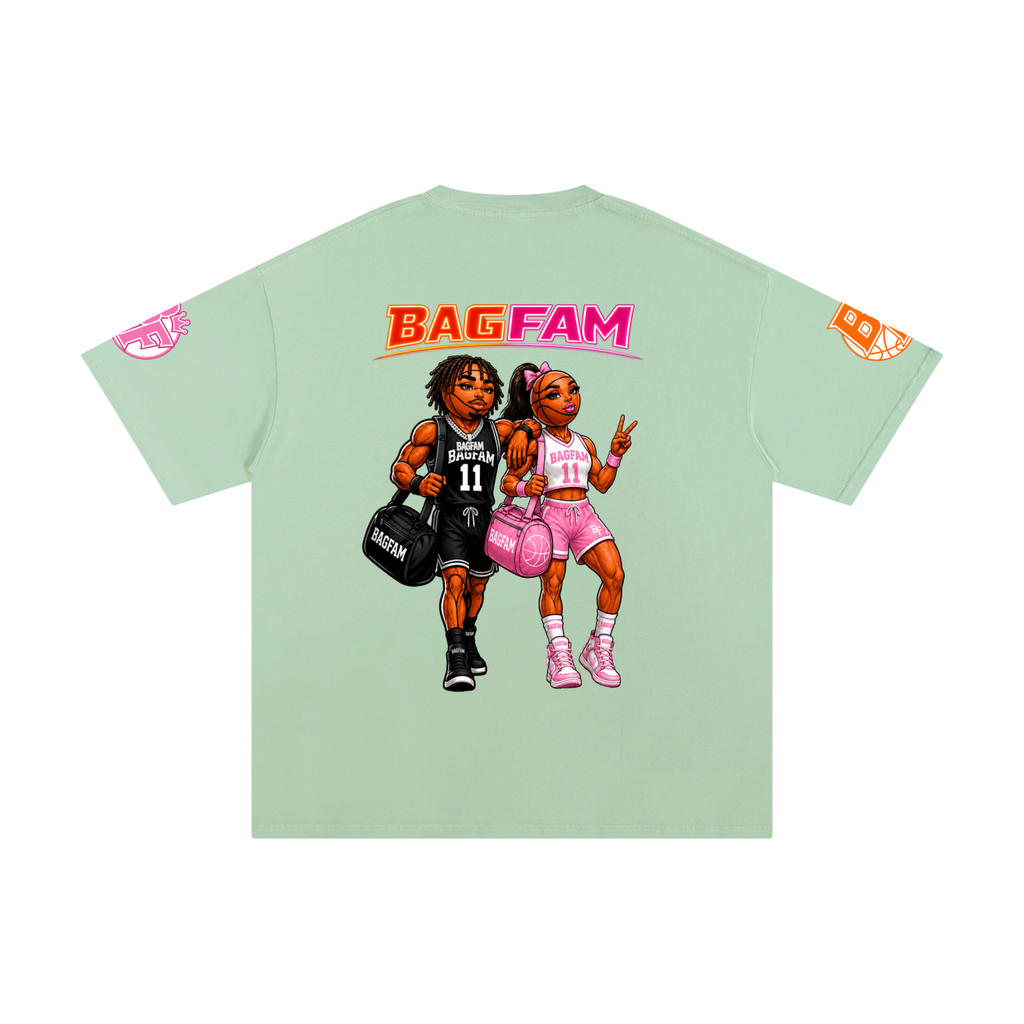 BAG FAM'S  (WORLDS COLLIDE NYC Pure Cotton T-Shirt) unisex