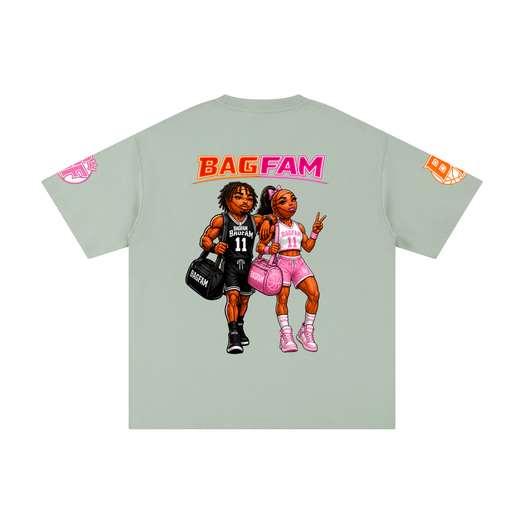 BAG FAM'S  (WORLDS COLLIDE NYC Pure Cotton T-Shirt) unisex