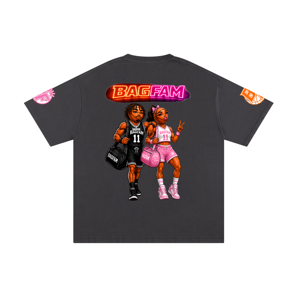 BAG FAM'S  (WORLDS COLLIDE NYC Pure Cotton T-Shirt) unisex