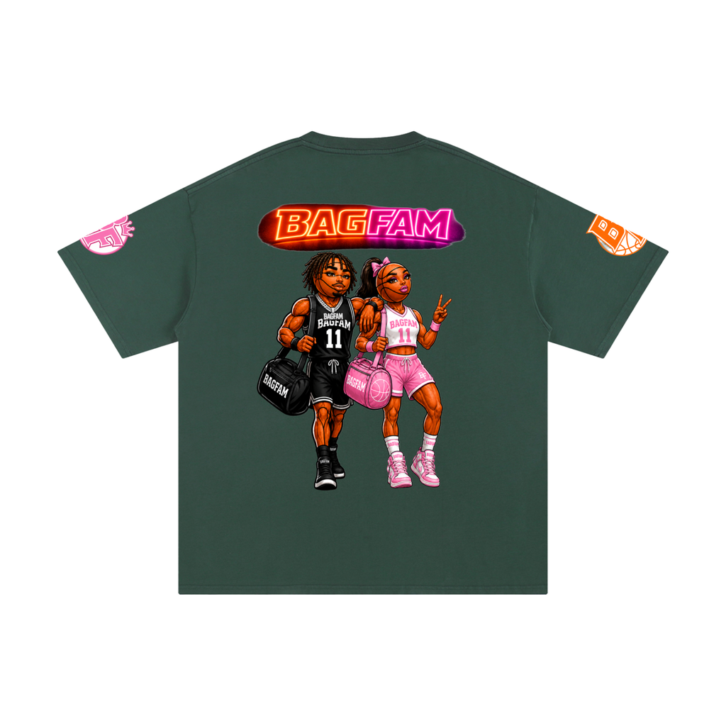 BAG FAM'S  (WORLDS COLLIDE NYC Pure Cotton T-Shirt) unisex