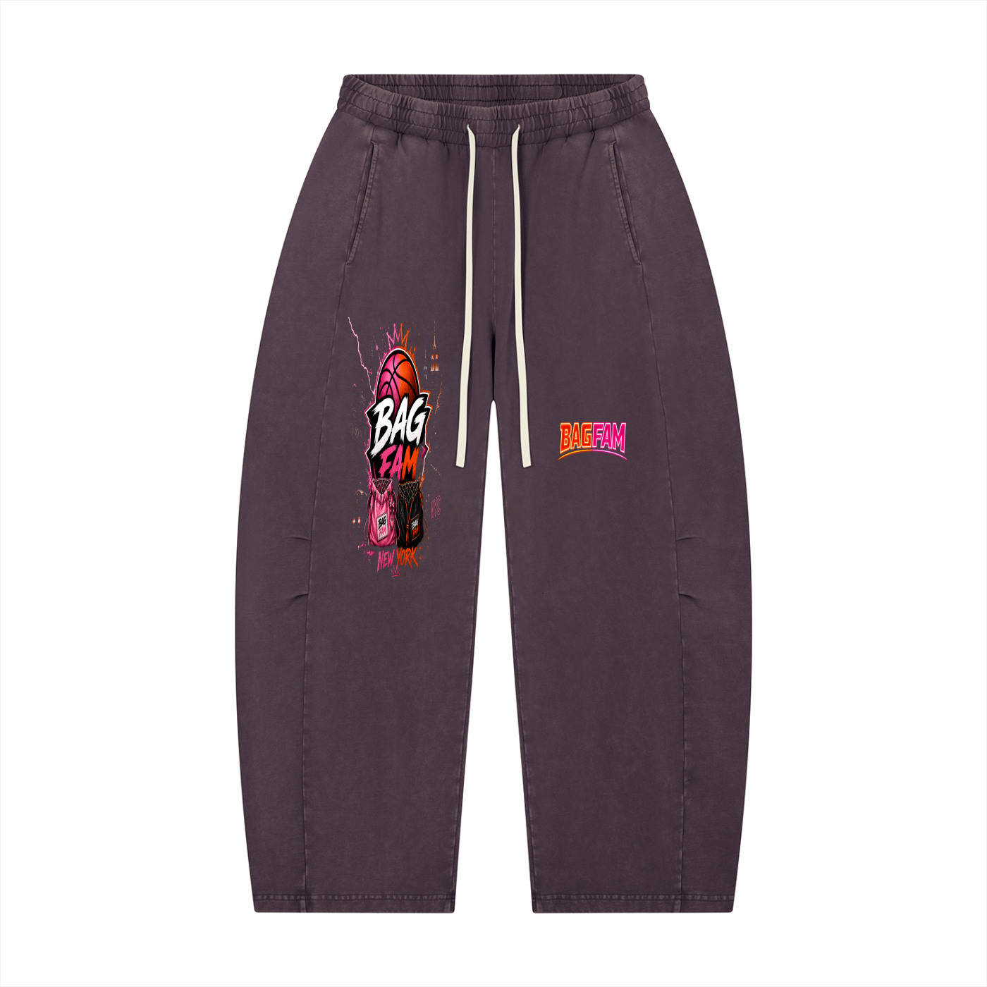 BAG FAM'S  (WORLDS/COLLIDE NYC Barrel Leg Pants) UNISEX